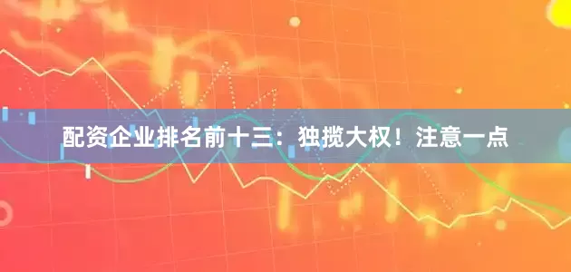 配资企业排名前十三：独揽大权！注意一点